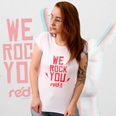 Camiseta Baby look Branca | Coleção We Rock You