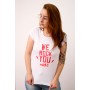 Camiseta Baby look Branca | Coleção We Rock You